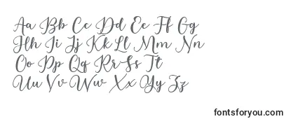 Schriftart Estafet Letter Script