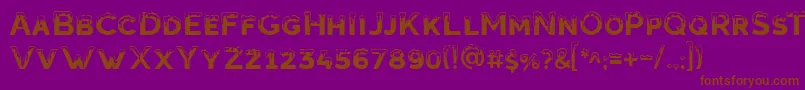 Estave Font – Brown Fonts on Purple Background