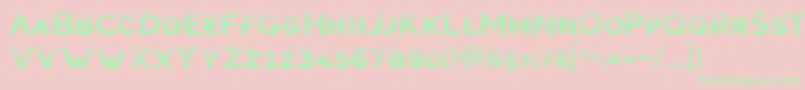 Estave Font – Green Fonts on Pink Background