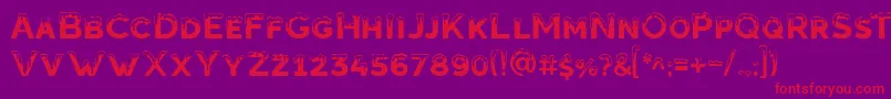 Estave Font – Red Fonts on Purple Background