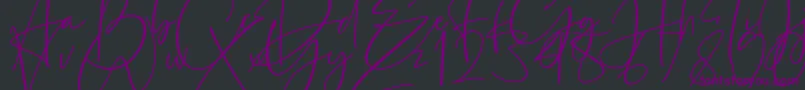 Estefin Font – Purple Fonts on Black Background