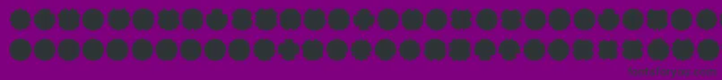 フォントOvul2me – 紫の背景に黒い文字
