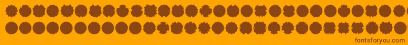 Ovul2me Font – Brown Fonts on Orange Background
