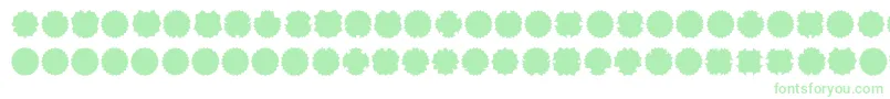 フォントOvul2me – 白い背景に緑のフォント