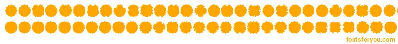 フォントOvul2me – 白い背景にオレンジのフォント