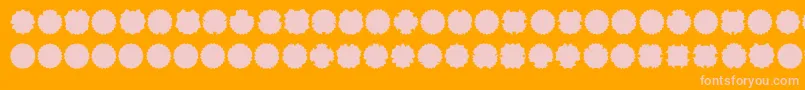 Ovul2me Font – Pink Fonts on Orange Background