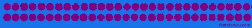 Шрифт Ovul2me – фиолетовые шрифты на синем фоне