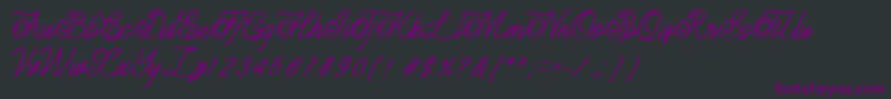 Estonia Font – Purple Fonts on Black Background