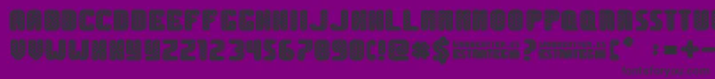 Estrategia-fontti – mustat fontit violetilla taustalla