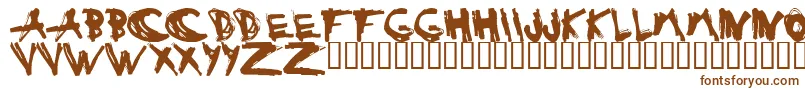 Шрифт ESTUH    – коричневые шрифты
