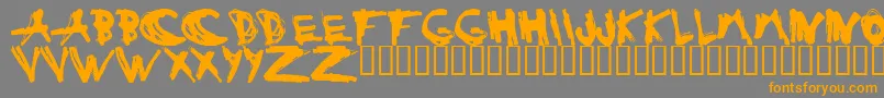 ESTUH    Font – Orange Fonts on Gray Background