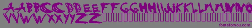 ESTUH    Font – Purple Fonts on Gray Background