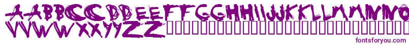 Шрифт ESTUH    – фиолетовые шрифты