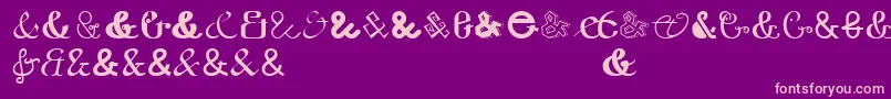 etaday free export Font – Pink Fonts on Purple Background