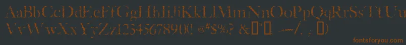 ETCHED   Font – Brown Fonts on Black Background