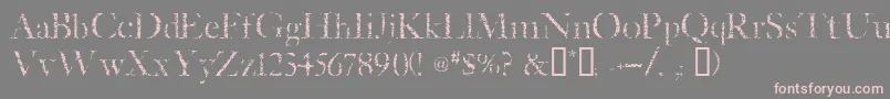 ETCHED   Font – Pink Fonts on Gray Background