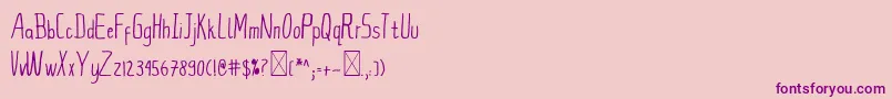 EternalFutureFont Font – Purple Fonts on Pink Background