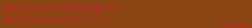 EternalFutureFont Font – Red Fonts on Brown Background