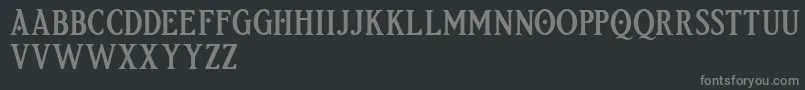 Etherion FREE Font – Gray Fonts on Black Background