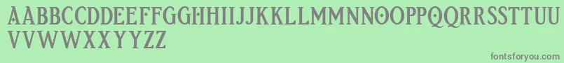 Etherion FREE Font – Gray Fonts on Green Background