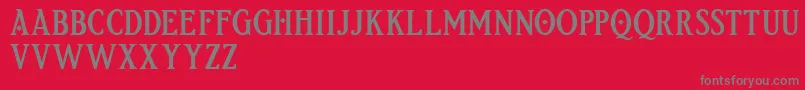 Etherion FREE Font – Gray Fonts on Red Background