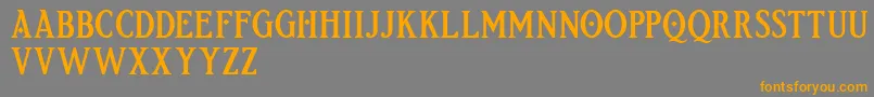 Etherion FREE Font – Orange Fonts on Gray Background