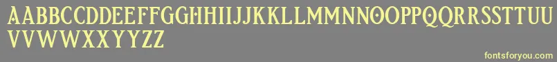 Etherion FREE Font – Yellow Fonts on Gray Background