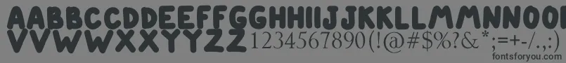ETIENNE Font – Black Fonts on Gray Background