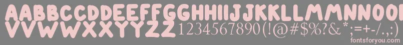 ETIENNE Font – Pink Fonts on Gray Background
