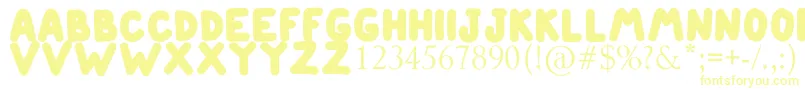 ETIENNE-fontti – keltaiset fontit