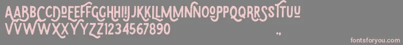 Eudora Font – Pink Fonts on Gray Background