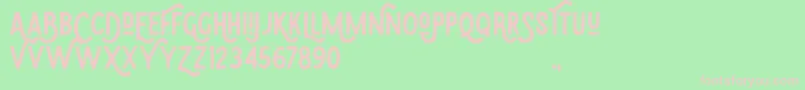 Подробнее о шрифте Eudora Шрифт Eudora – розовые шрифты на зелёном фоне