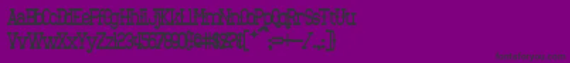 フォントBantorainBold – 紫の背景に黒い文字