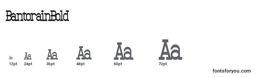 BantorainBold Font Sizes