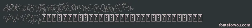 Eufora   Personal Use-Schriftart – Rosa Schriften auf schwarzem Hintergrund
