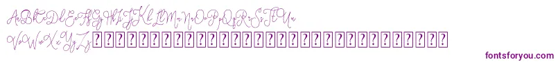 Eufora   Personal Use-Schriftart – Violette Schriften