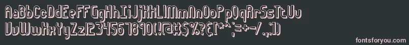 euphor3d Font – Pink Fonts on Black Background