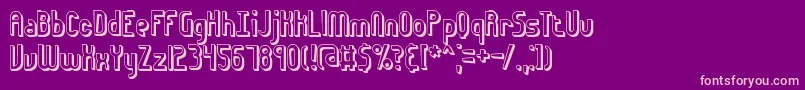 euphor3d Font – Pink Fonts on Purple Background