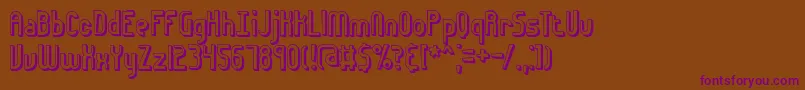 euphor3d Font – Purple Fonts on Brown Background