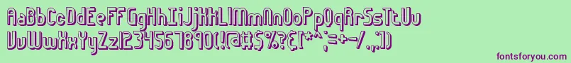 euphor3d Font – Purple Fonts on Green Background