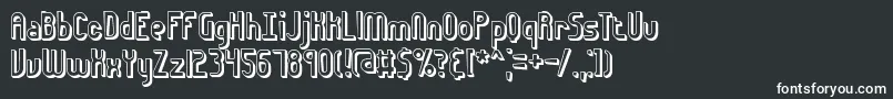 Шрифт euphor3d – белые шрифты