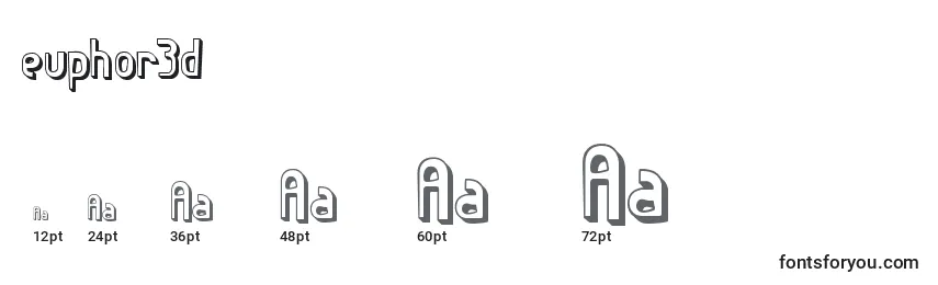 Размеры шрифта Euphor3d (126132)