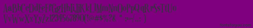 euphorigenic-Schriftart – Schwarze Schriften auf violettem Hintergrund