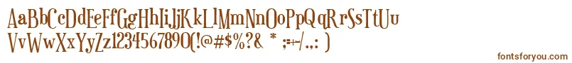 euphorigenic-Schriftart – Braune Schriften