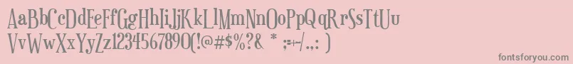 euphorigenic Font – Gray Fonts on Pink Background