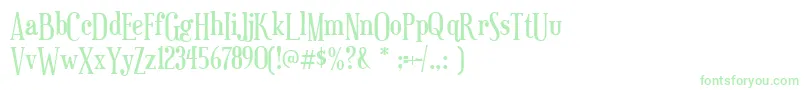 euphorigenic-fontti – vihreät fontit valkoisella taustalla