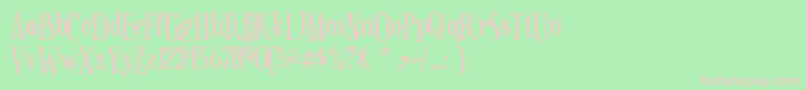 euphorigenic Font – Pink Fonts on Green Background