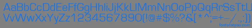 Europe Font – Blue Fonts on Gray Background
