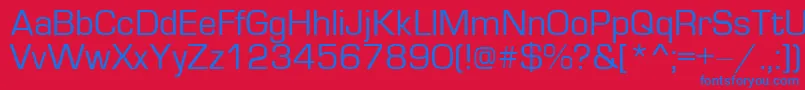 Europe Font – Blue Fonts on Red Background