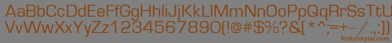 Europe Font – Brown Fonts on Gray Background
